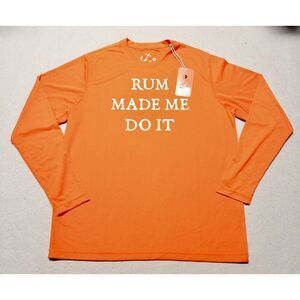 NWT HiHo UPF50+ Rum Made Me Do It Sun Tech Shirt‎ Mens Medium MSRP $54